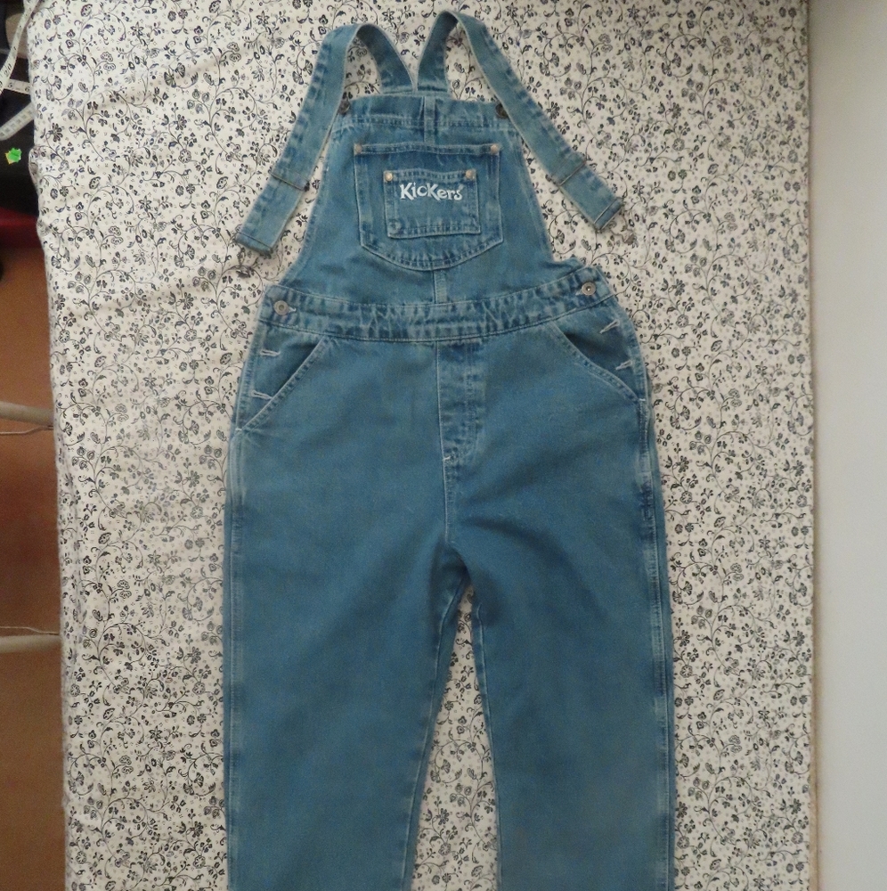 rare womens urban outfitters kickers classics denim overalls M NWT